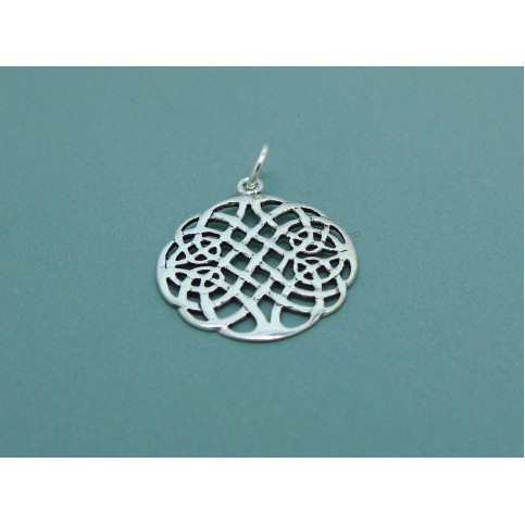 Sterling Silver Circular Celtic Pendant