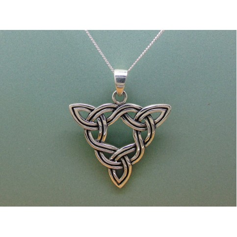 Sterling Silver Triqeutra Celtic Pendant