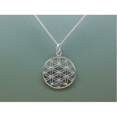 Sterling Silver Flower Of Life Pendant