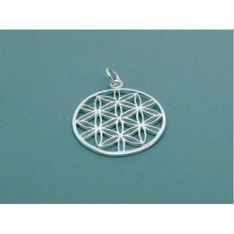 Sterling Silver Flower Of Life Pendant