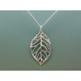 Sterling Silver Leaf Pendant