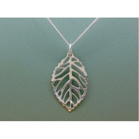 Sterling Silver Leaf Pendant