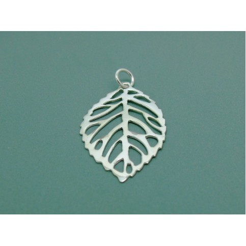 Sterling Silver Leaf Pendant