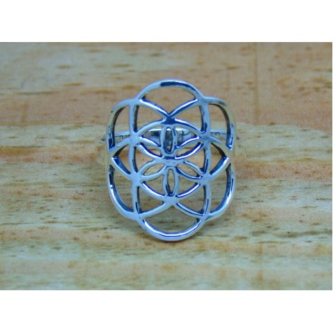 Sterling Silver Geometric Ring