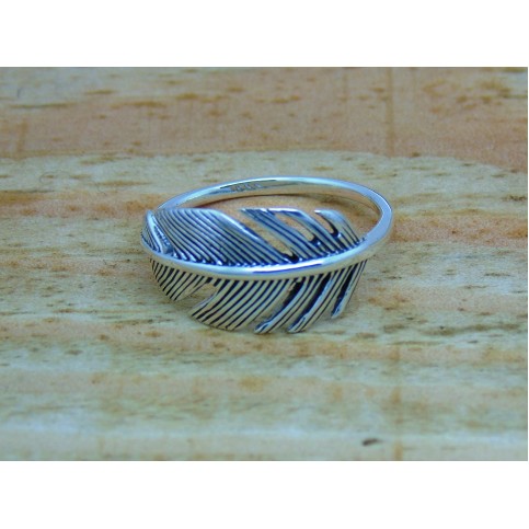 Sterling Silver Feather Ring
