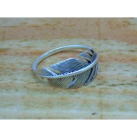 Sterling Silver Feather Ring