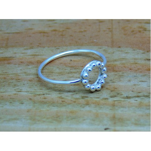 Sterling Silver Circular Stacking Ring