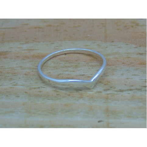 Sterling Silver Wishbone Ring 1.5mm