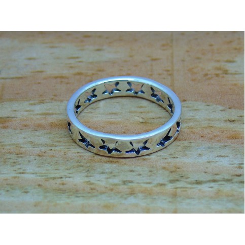 Sterling Silver Open Star Ring