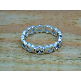 Sterling Silver Open Heart Ring