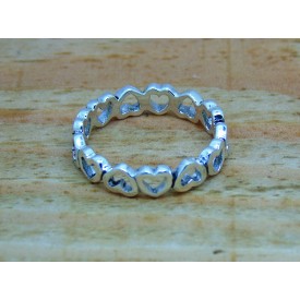 Sterling Silver Open Heart Ring