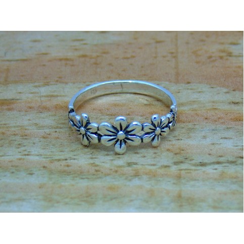 Sterling Silver Flower Ring