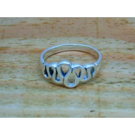 Sterling Silver Squiggle Ring