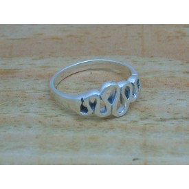 Sterling Silver Squiggle Ring