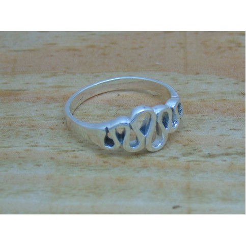 Sterling Silver Squiggle Ring
