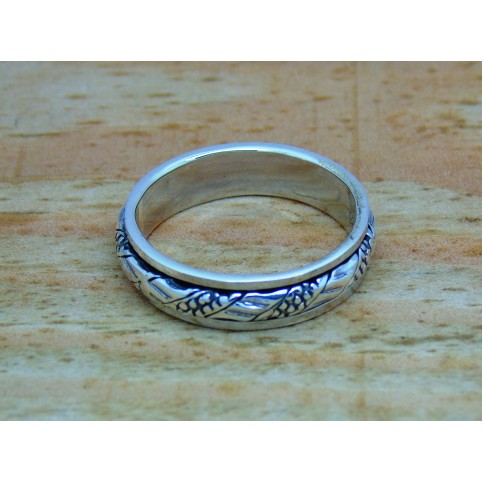 Sterling Silver Decorative Spinner Ring