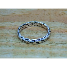 Sterling Silver Chain Link Ring