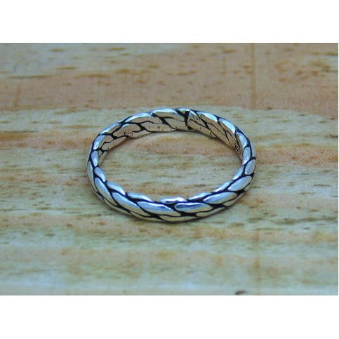Sterling Silver Chain Link Ring