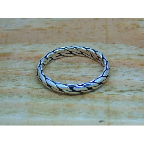 Sterling Silver Chain Link Ring