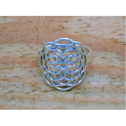 Sterling Silver Geometric Ring
