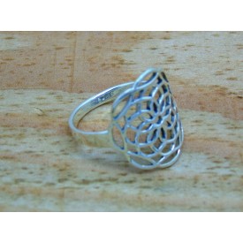 Sterling Silver Geometric Ring