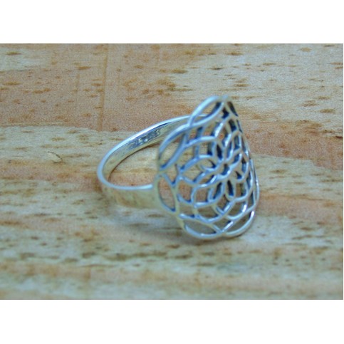 Sterling Silver Geometric Ring
