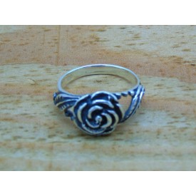 Sterling Silver Rose Ring 