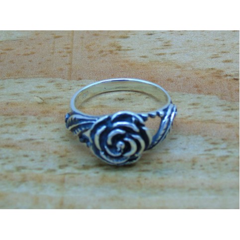 Sterling Silver Rose Ring 