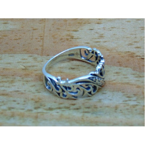 Sterling Silver Decorative Vine Ring