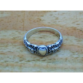 Sterling Silver Oxidised Decorative Ring