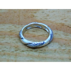 Sterling Silver Decorative Twist Ring