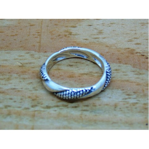 Sterling Silver Decorative Twist Ring