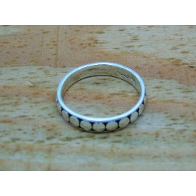 Sterling Silver Disc Design Ring
