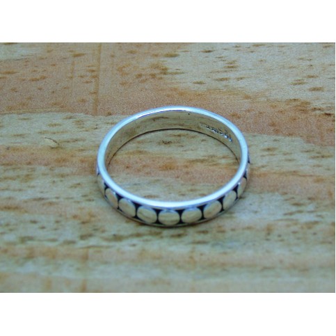 Sterling Silver Disc Design Ring