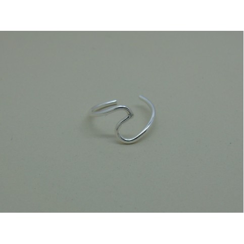 Sterling Silver Open Swirl Toe Ring